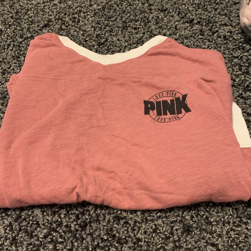 Pink crew neck sweater